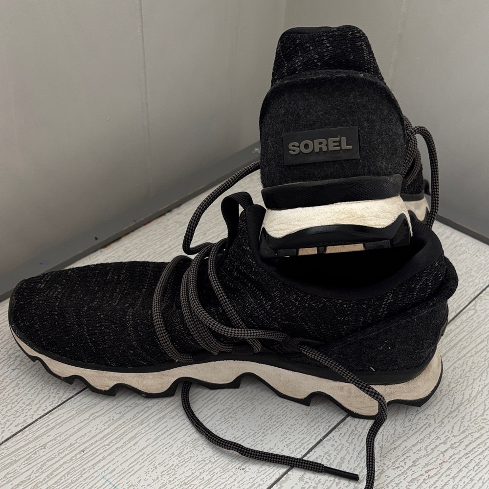 Sorel Black and White Women's Sneakers